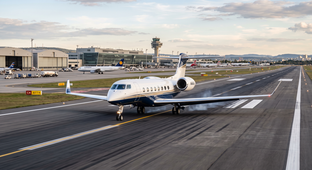 Private jet parked on tarmac — guide to buying a private jet in 2026
